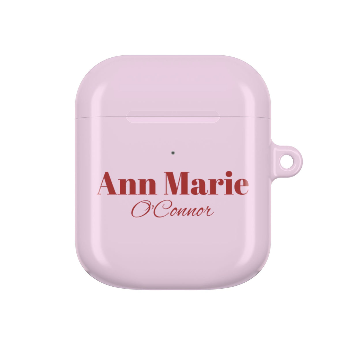 Cherry Pink AirPods Hoesje – Personaliseer met Naam