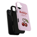 Cherry Pink Phone Case – Personalise with Name