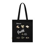 "Faith Over Fear" Organic Cotton Tote Tas - Personaliseerbaar