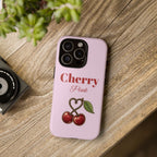 Cherry Pink Phone Case – Personalise with Name