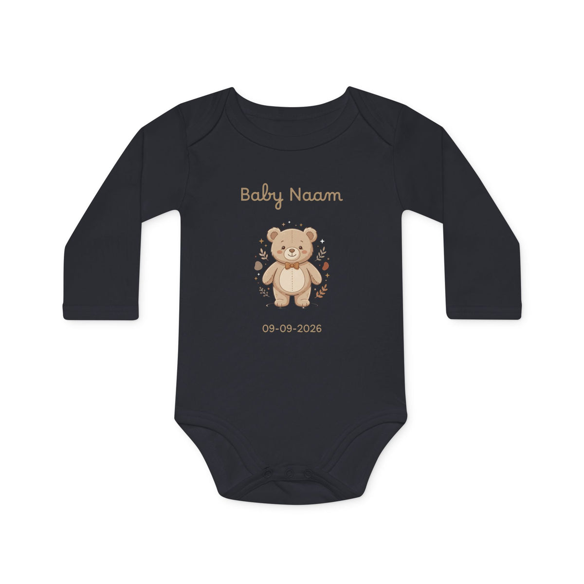 Baby Romper Teddy Personaliseerbaar met Naam & Geboortedatum