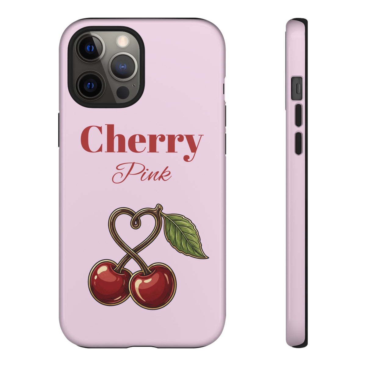 Cherry Pink Phone Hoesje – Personaliseer met Naam