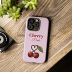 Cherry Pink Phone Case – Personalise with Name