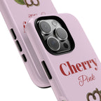 Cherry Pink Phone Case – Personalise with Name