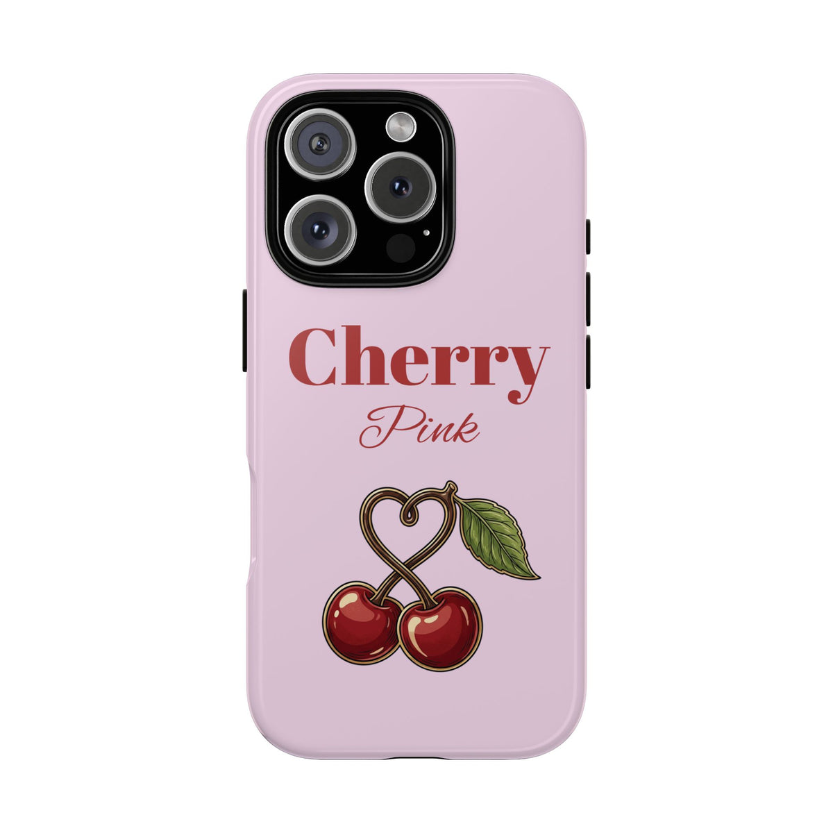Cherry Pink Phone Hoesje – Personaliseer met Naam