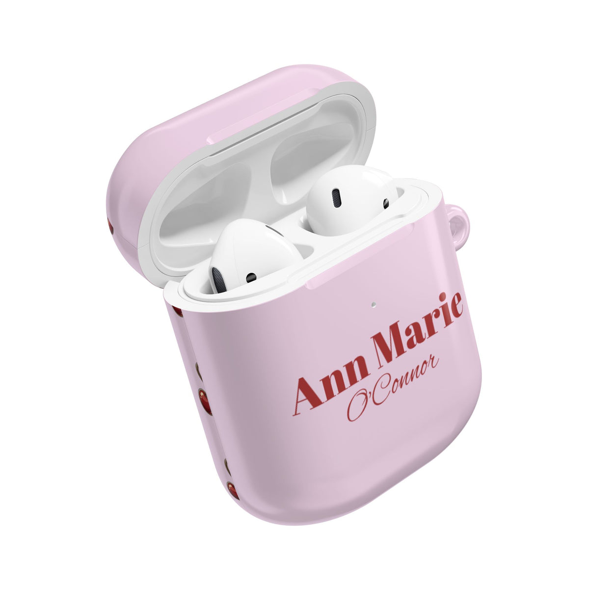 Cherry Pink AirPods Case – Personalize with Name