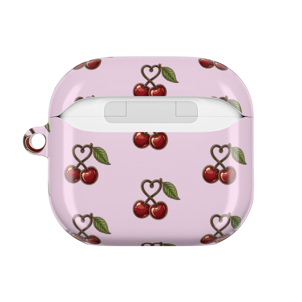 Cherry Pink AirPods Hoesje – Personaliseer met Naam