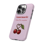 Cherry Pink Phone Case – Personalise with Name