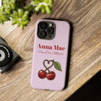 Cherry Pink Phone Case – Personalise with Name