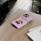 Cherry Pink Phone Case – Personalise with Name