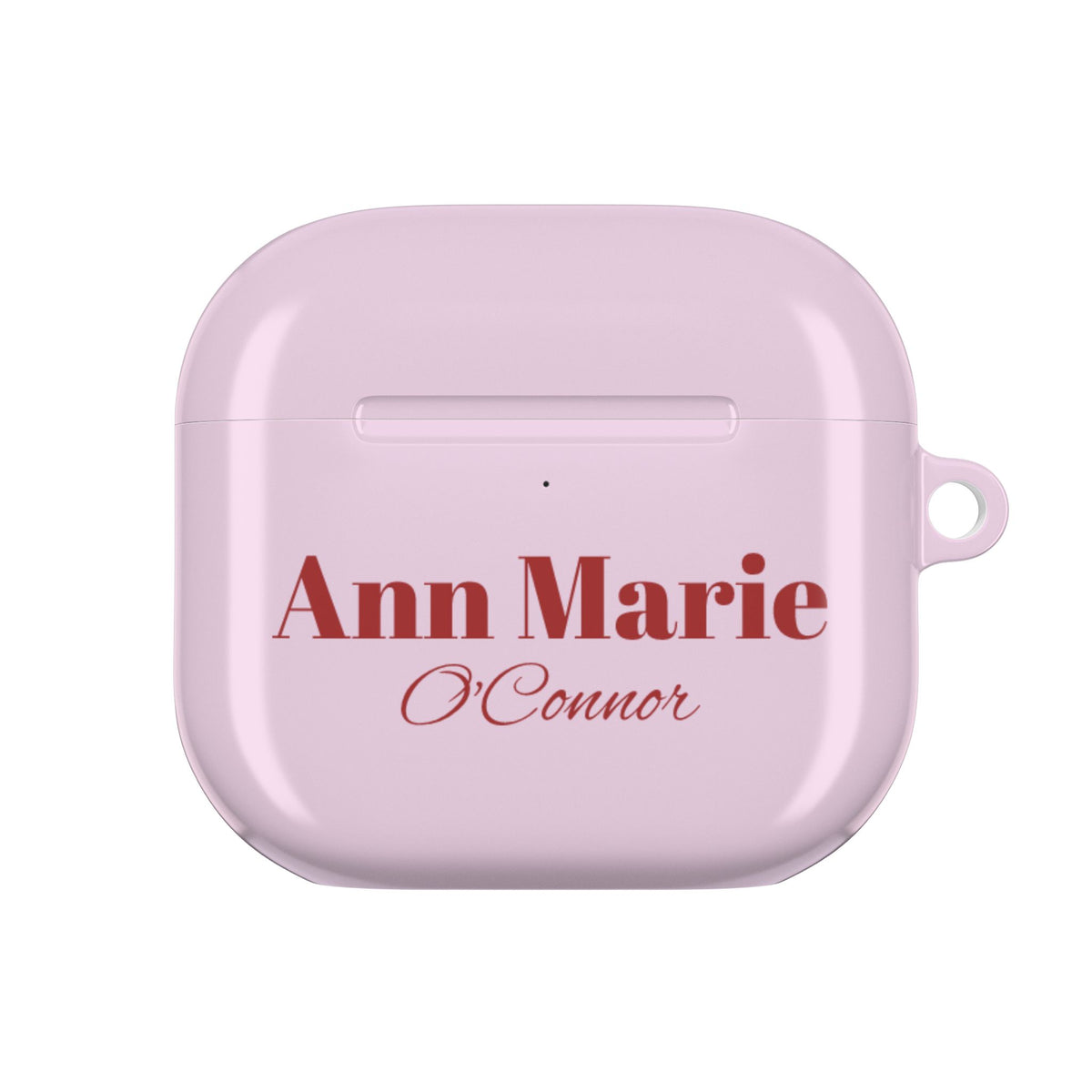 Cherry Pink AirPods Hoesje – Personaliseer met Naam