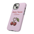 Cherry Pink Phone Case – Personalise with Name