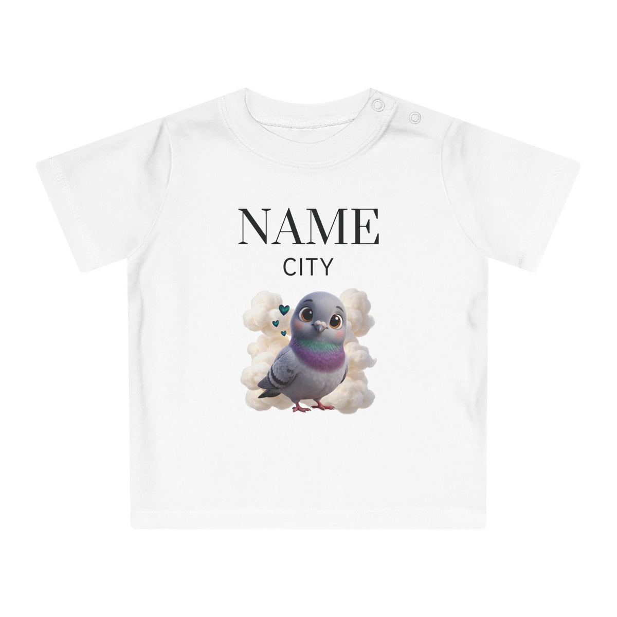 Baby City Pigeon T-Shirt - Personaliseerbaar