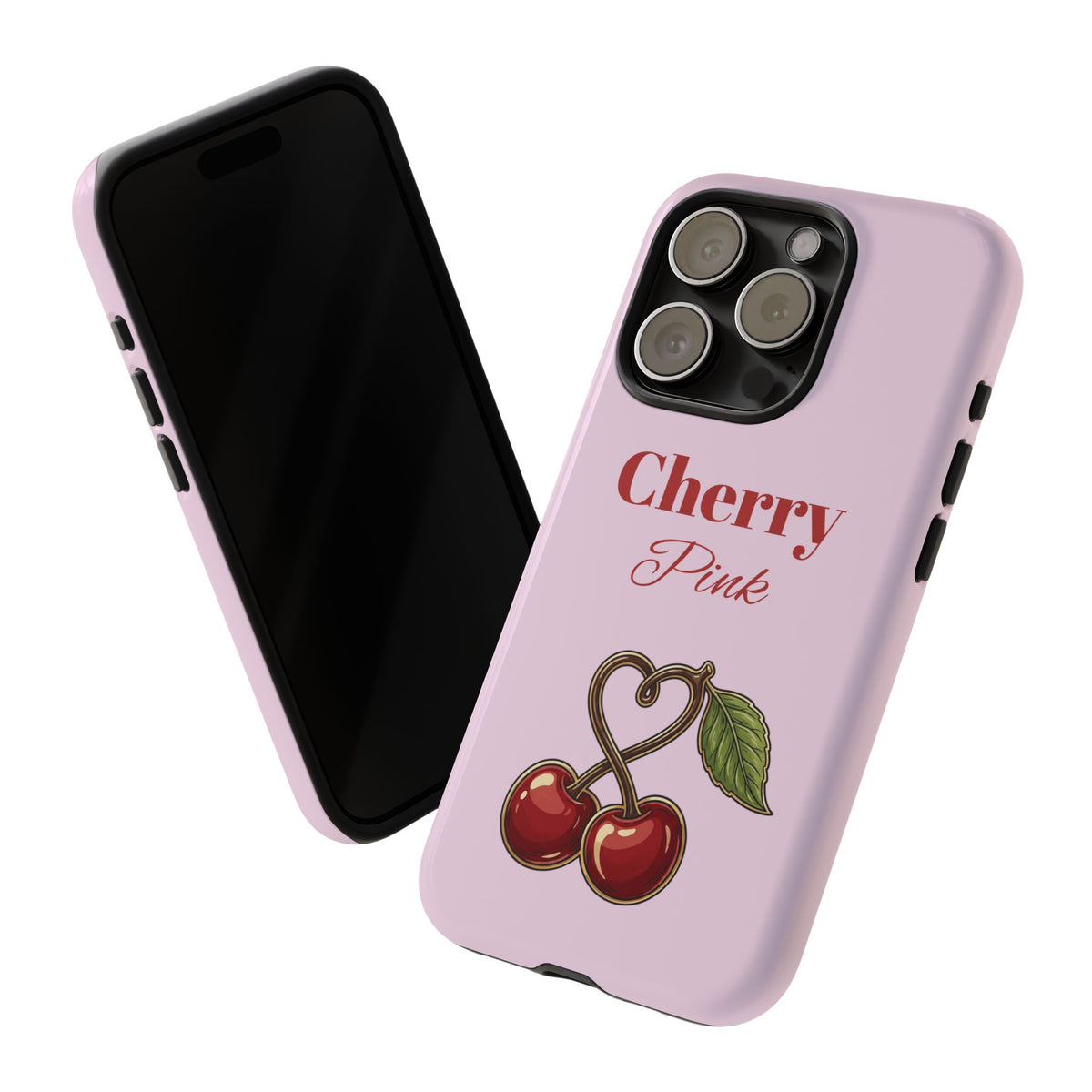 Cherry Pink Phone Case – Personalise with Name