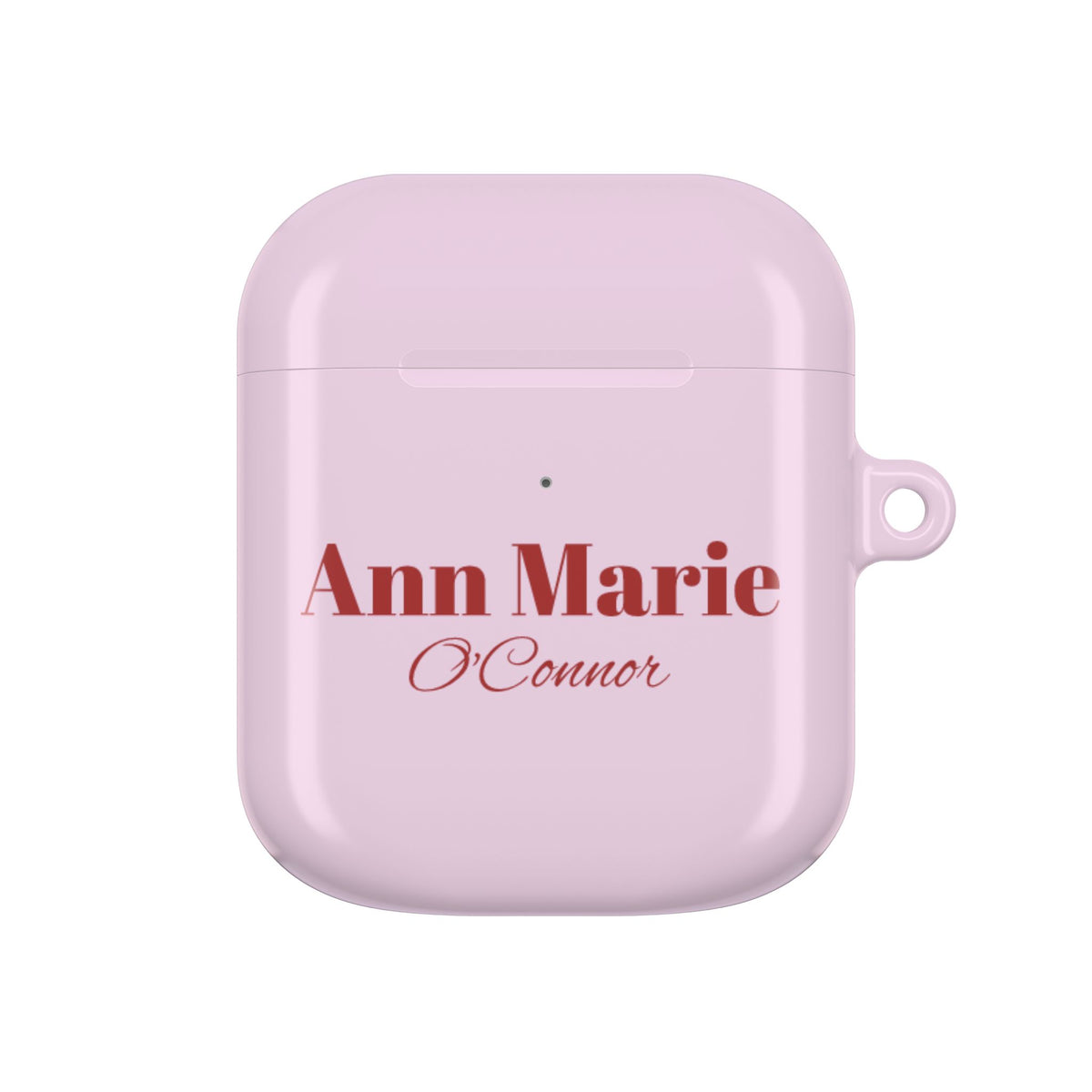 Cherry Pink AirPods Hoesje – Personaliseer met Naam