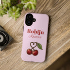 Cherry Pink Phone Case – Personalise with Name
