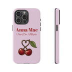 Cherry Pink Phone Case – Personalise with Name