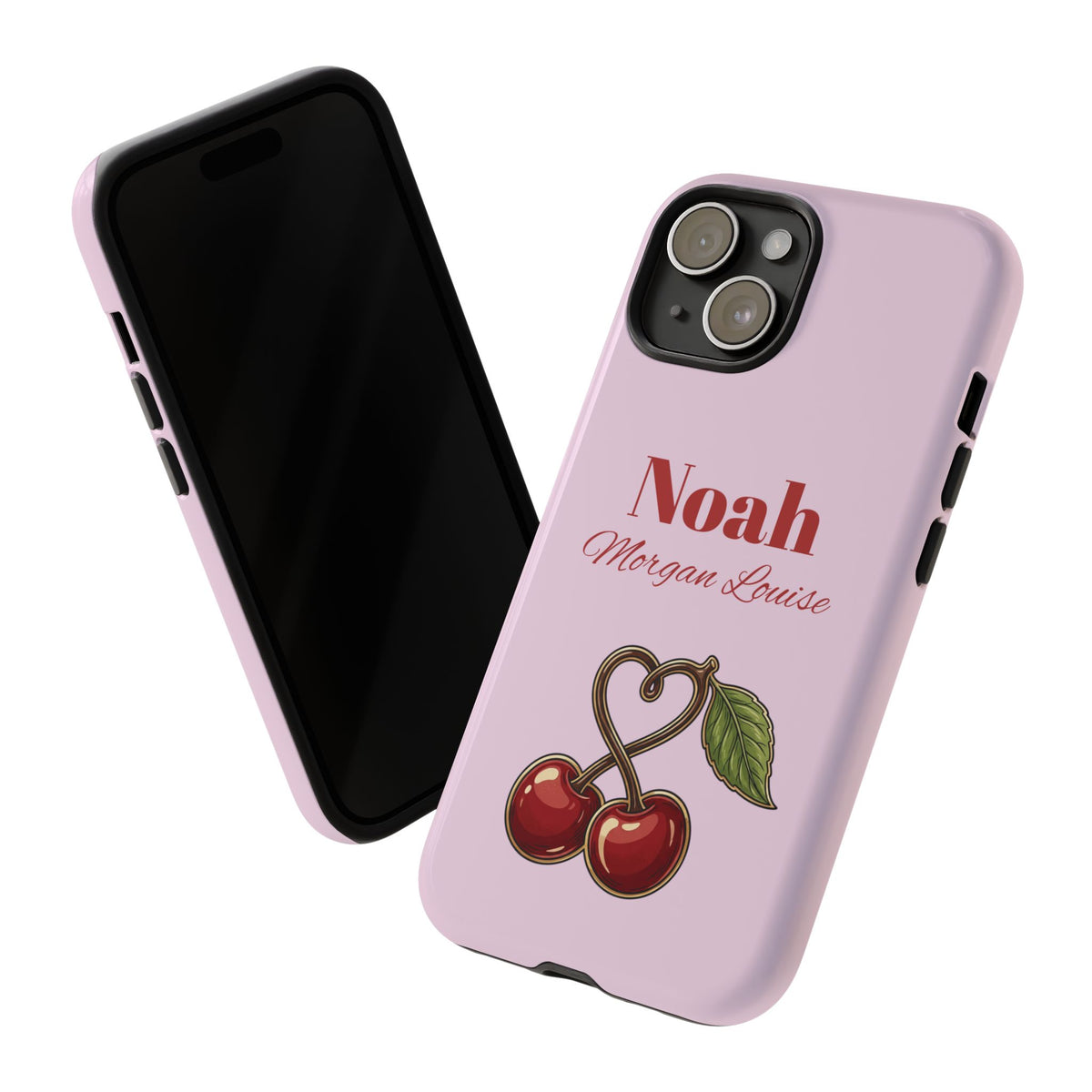 Cherry Pink Phone Case – Personalise with Name
