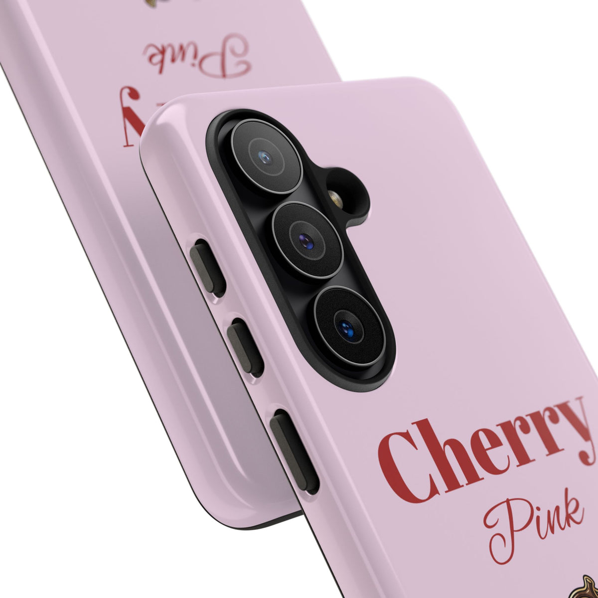 Cherry Pink Phone Case – Personalise with Name