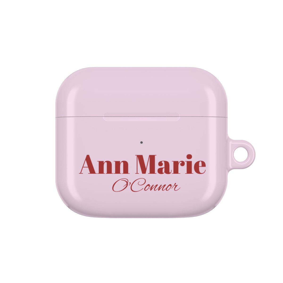 Cherry Pink AirPods Hoesje – Personaliseer met Naam
