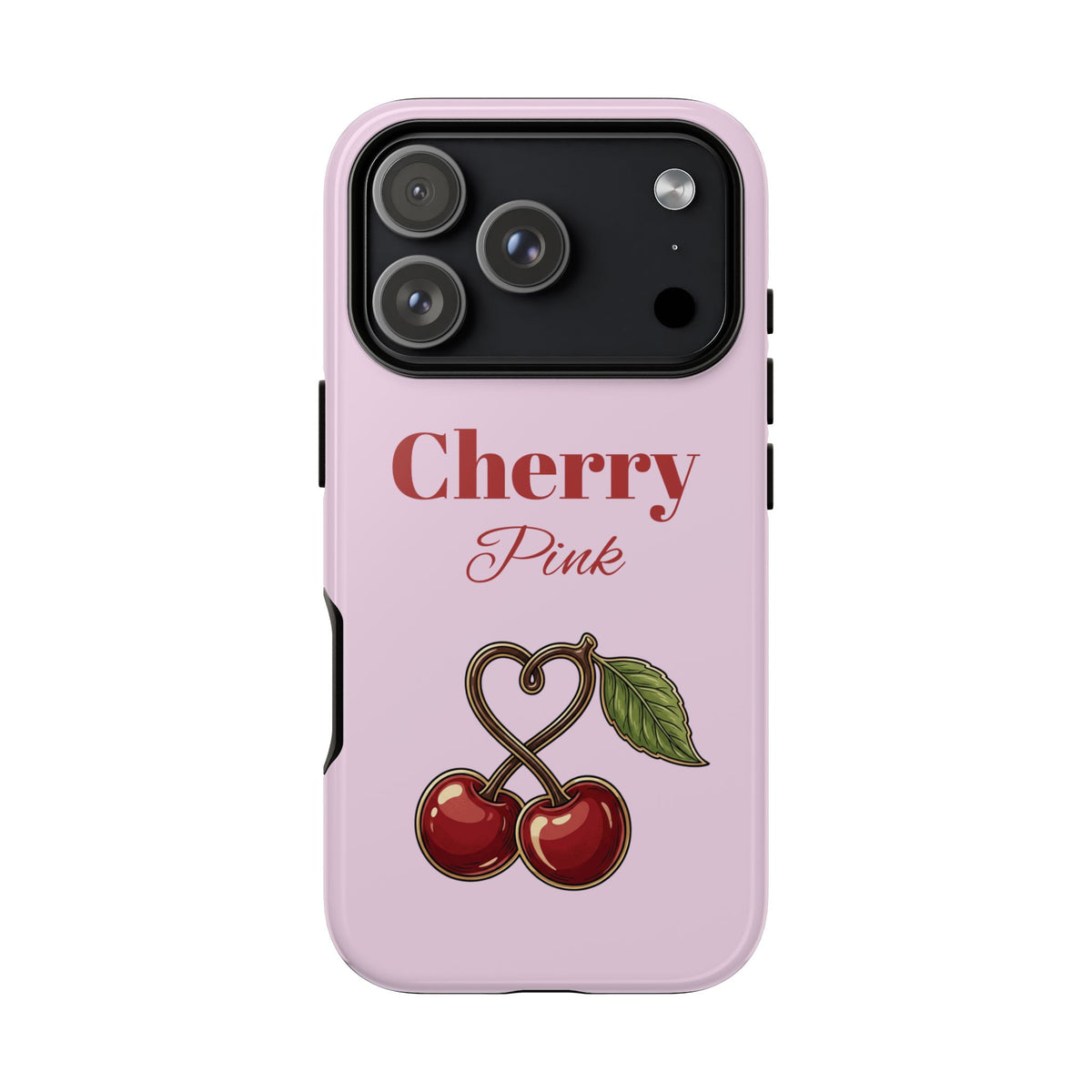 Cherry Pink Phone Hoesje – Personaliseer met Naam