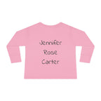 Toddler Long Sleeve Tee "Cherry Cute" Pink Graphic Tee | Personalizable