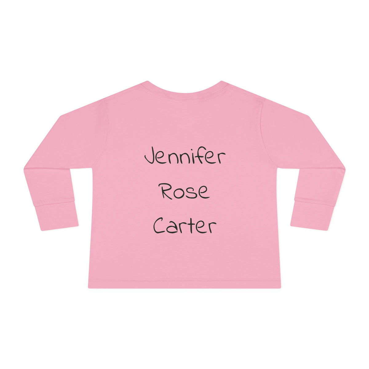 Toddler Long Sleeve Tee "Cherry Cute" Pink Graphic Tee | Personalizable