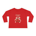 Toddler Long Sleeve Tee "Cherry Cute" Pink Graphic Tee | Personalizable