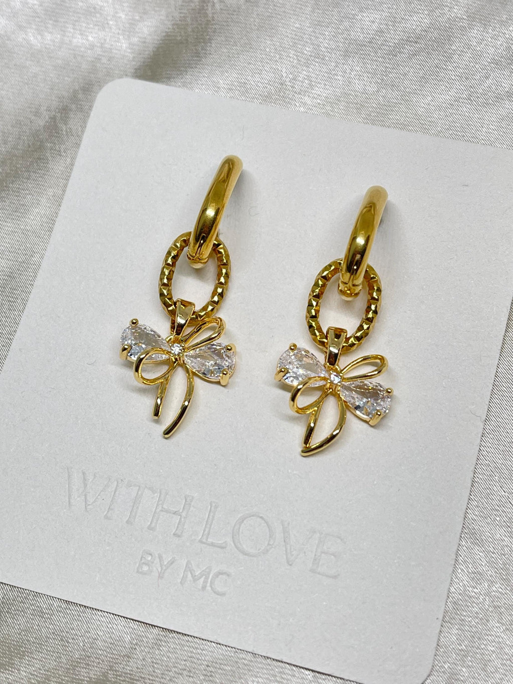 Waterproof Bowknot Oorbellen | 18K | Non-Tarnish | Elegant