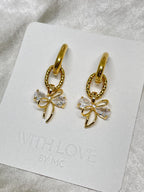 Waterproof Bowknot Oorbellen | 18K | Non-Tarnish | Elegant