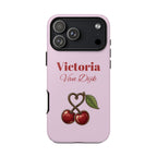 Cherry Pink Phone Case – Personalise with Name