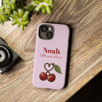 Cherry Pink Phone Case – Personalise with Name
