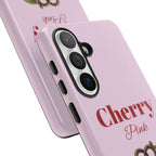 Cherry Pink Phone Case – Personalise with Name