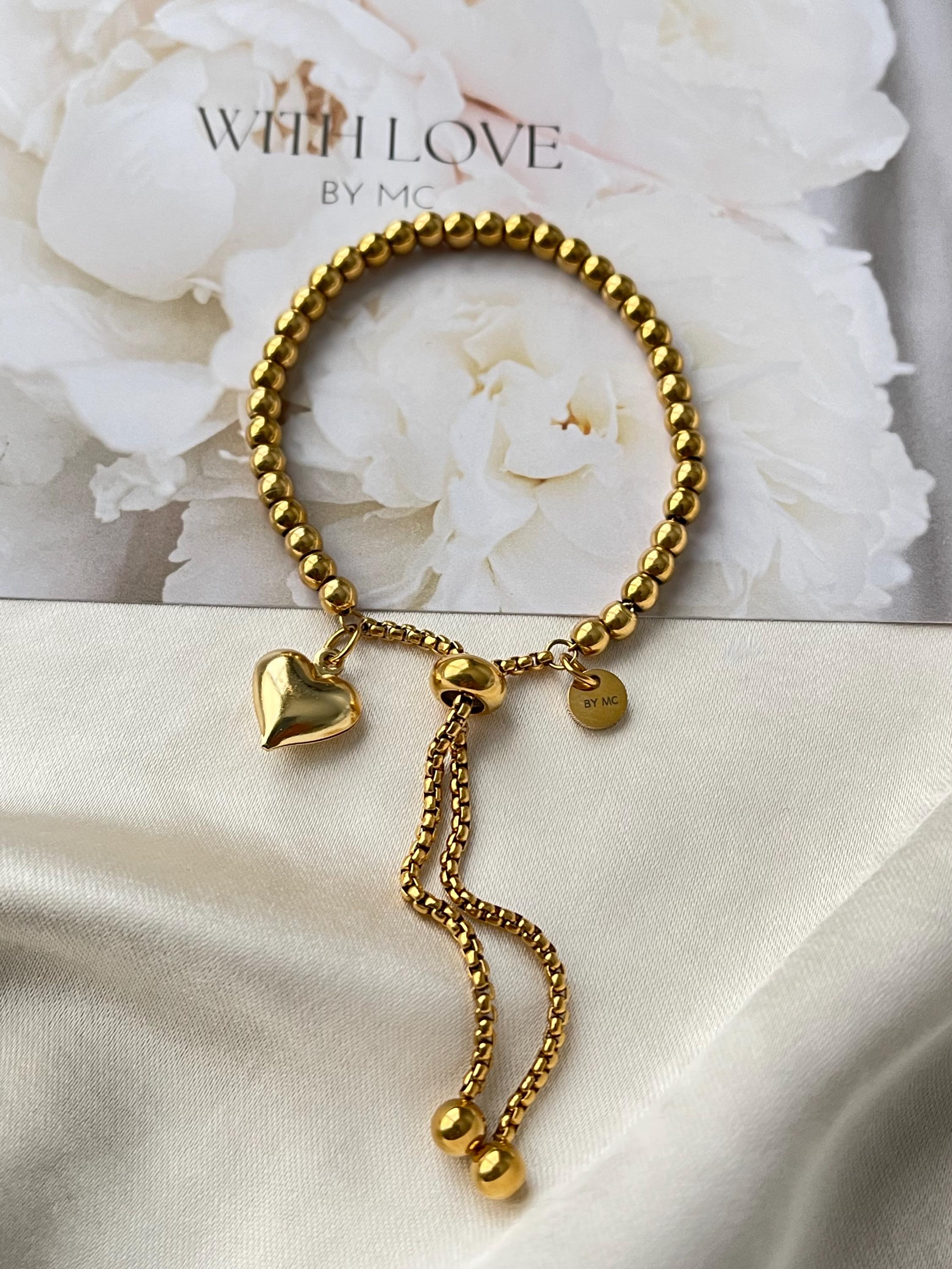 Gouden Armband met Hart – 18K PVD Waterproof