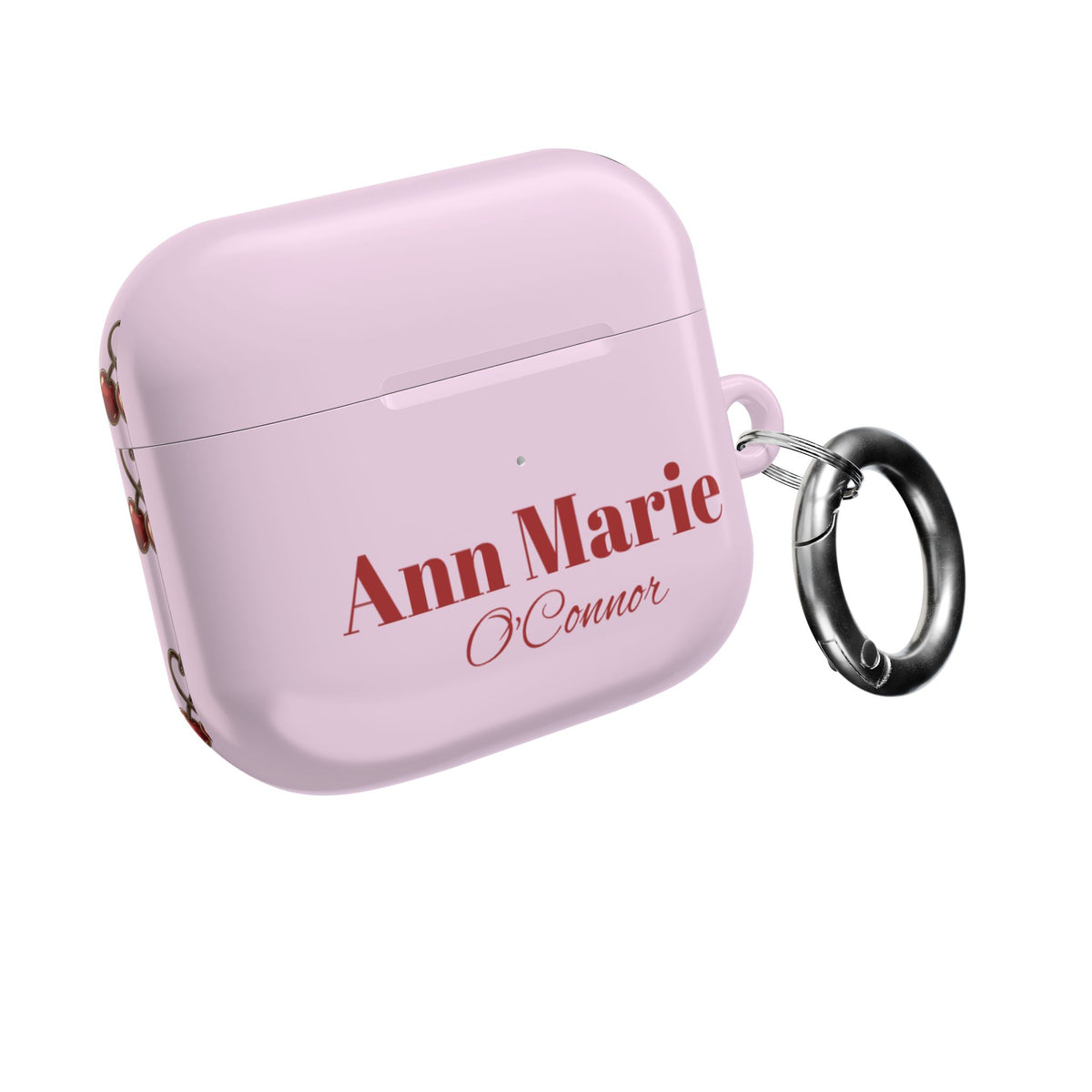 Cherry Pink AirPods Case – Personalize with Name