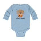 Personalized Pumpkin Baby Onesie Long Sleeve
