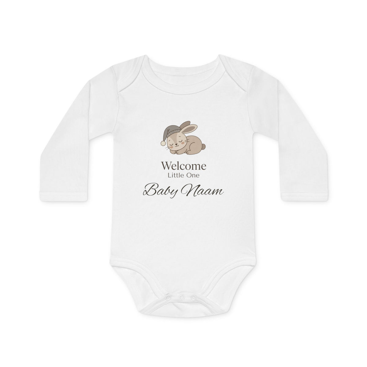 Baby Romper Welcome Little One - Personaliseerbaar met Naam