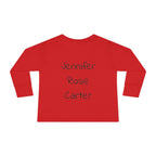 Toddler Long Sleeve Tee "Cherry Cute" Pink Graphic Tee | Personalizable