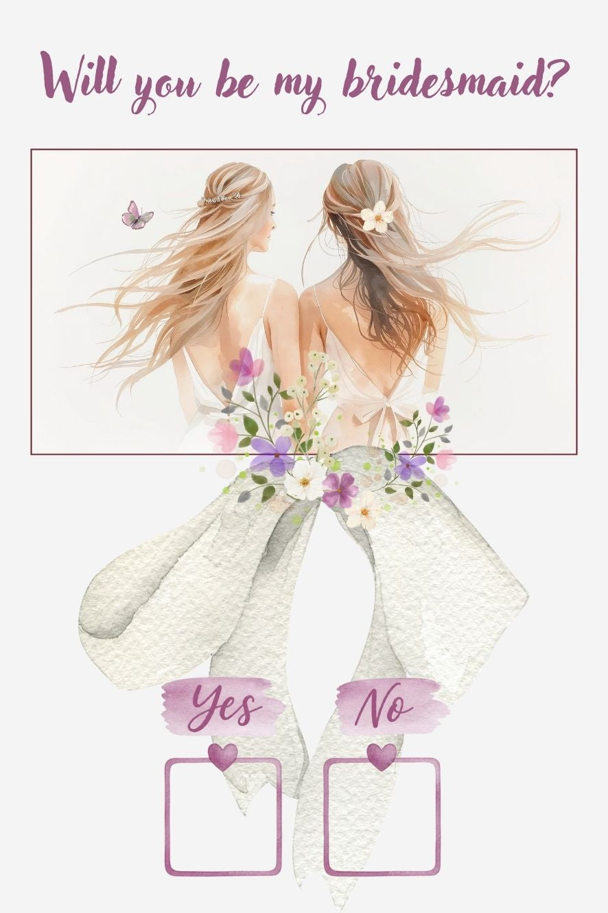 Will You Be My Bridesmaid? Digital Print