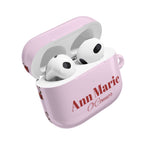 Cherry Pink AirPods Case – Personalize with Name