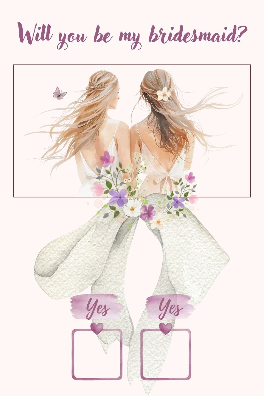 Will You Be My Bridesmaid? Digital Print