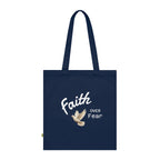 "Faith Over Fear" Organic Cotton Tote Tas - Personaliseerbaar