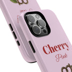 Cherry Pink Phone Case – Personalise with Name