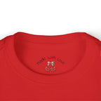 Toddler Long Sleeve Tee "Cherry Cute" Pink Graphic Tee | Personalizable