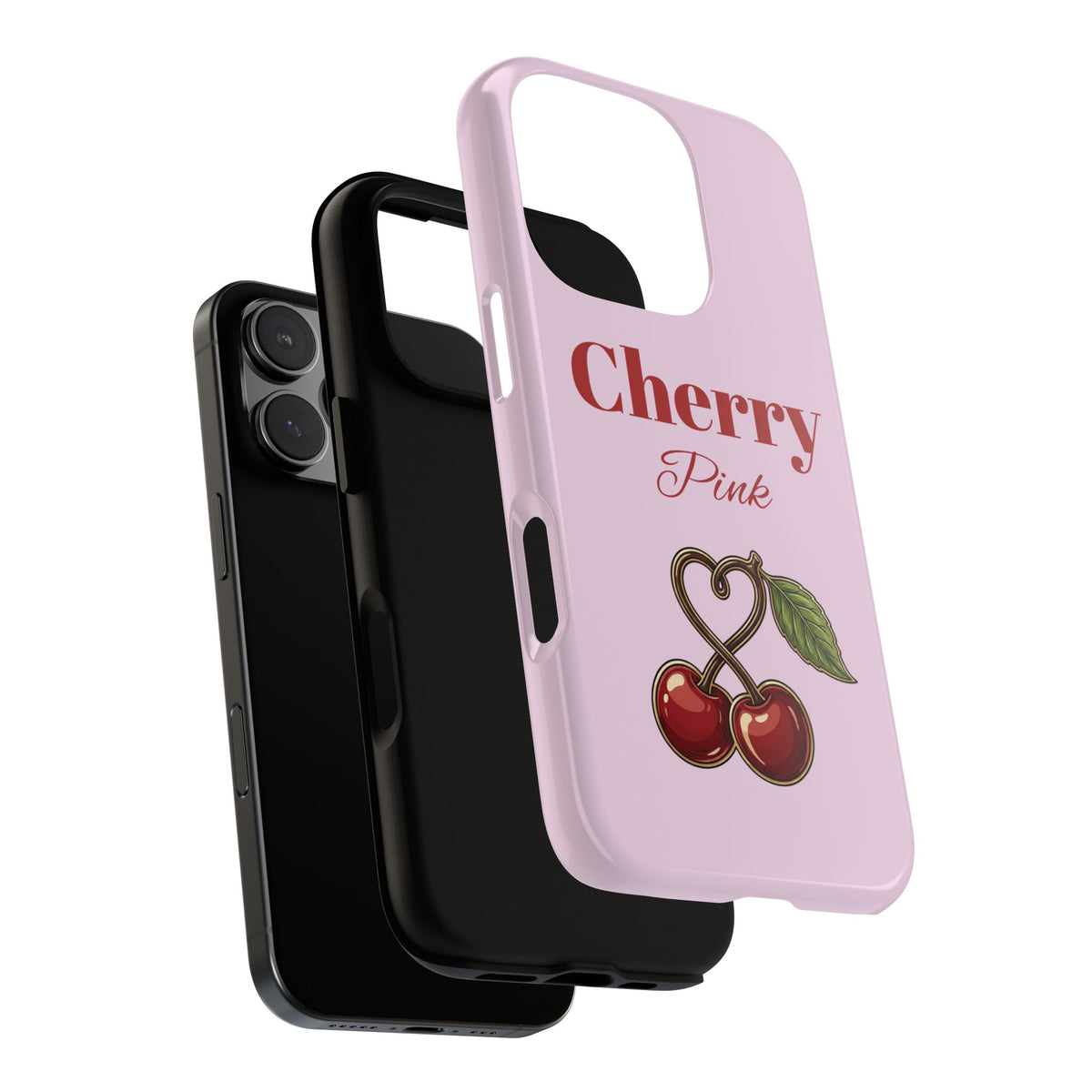 Cherry Pink Phone Case – Personalise with Name