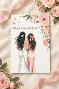 Digitale Bridesmaid- of Maid of Honor-uitnodiging