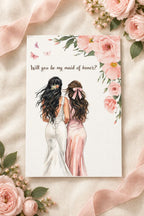 Digitale Bridesmaid- of Maid of Honor-uitnodiging