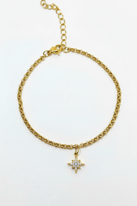 Ster Sieradenset Armband en Oorbellen 14K Verguld