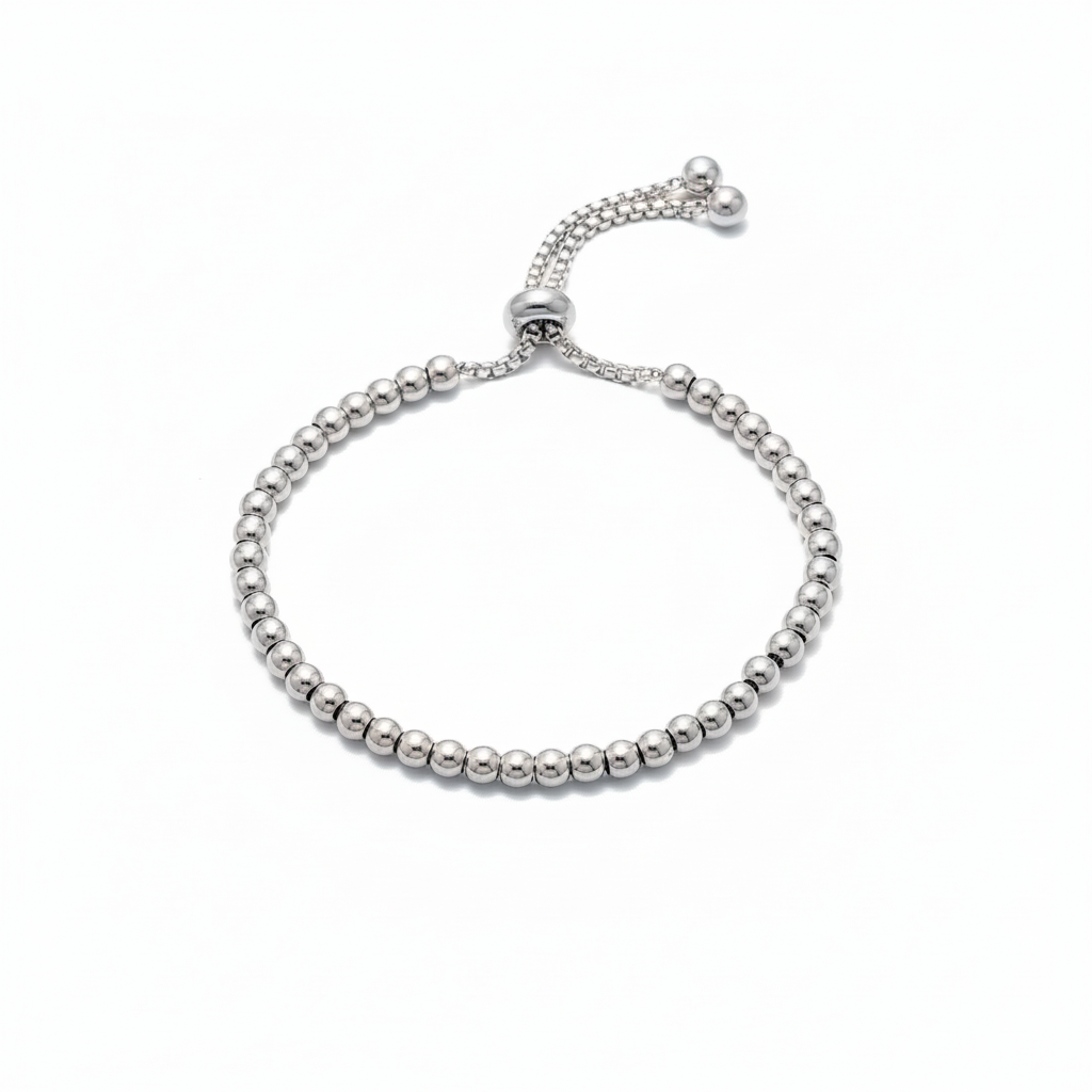 Ball Chain Armband met of zonder Hart & Ster Bedels
