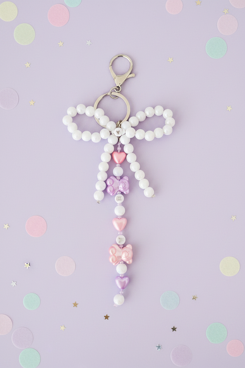 Bag charm kids lavendel setting